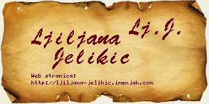 Ljiljana Jelikić vizit kartica